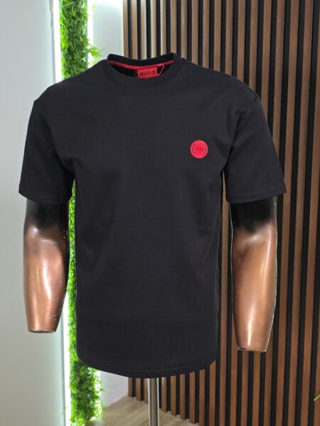 Muška majica Hugo crna d krug