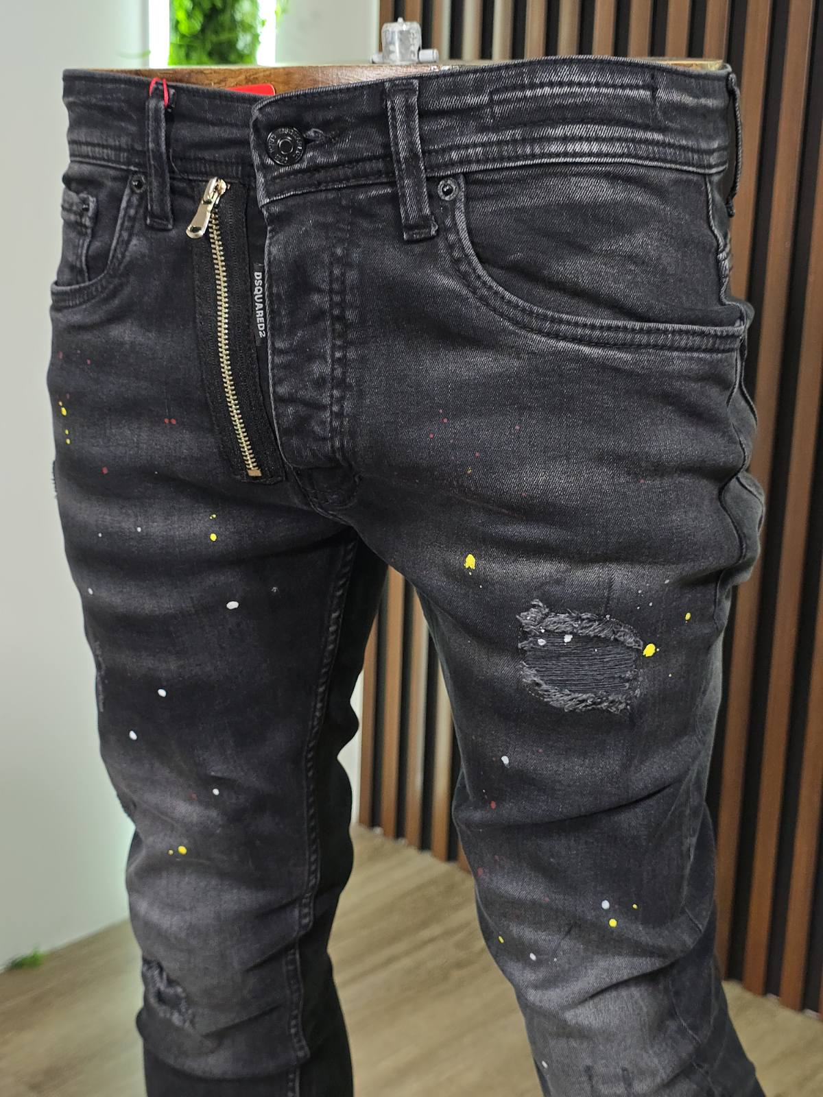 Muške farmerke Dsq d802 crne - Image 2