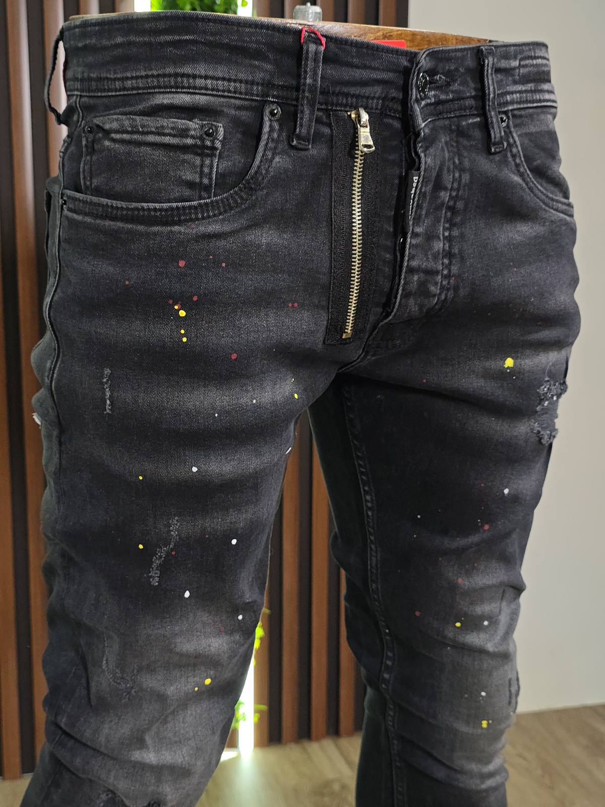 Muške farmerke Dsq d802 crne - Image 3