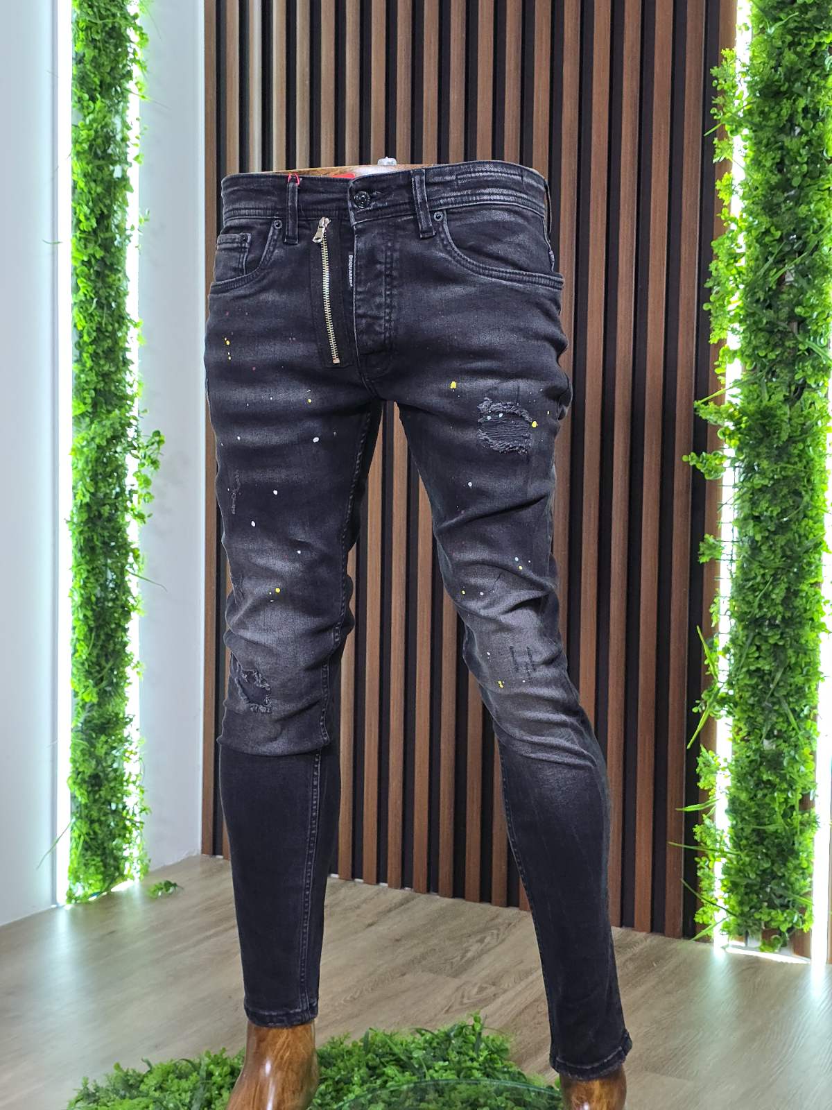 Muške farmerke Dsq d802 crne - Image 5