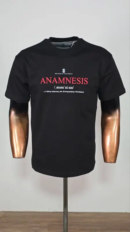 Majica muška pamuk Amnessis crna