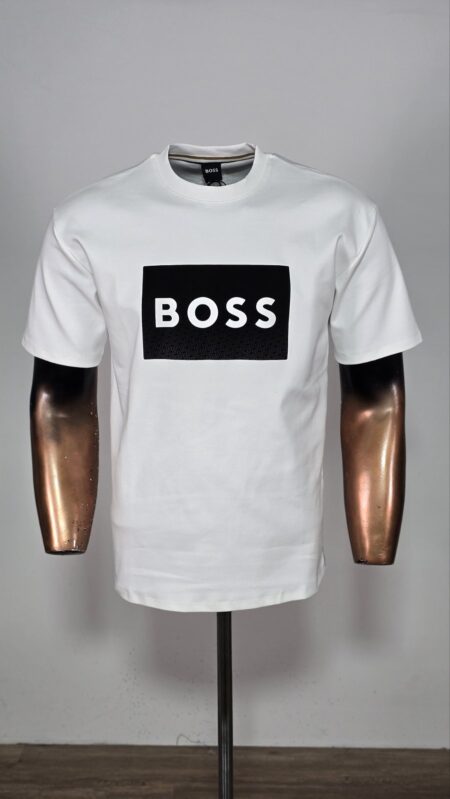 Majica muška pamuk Boss bijela vz