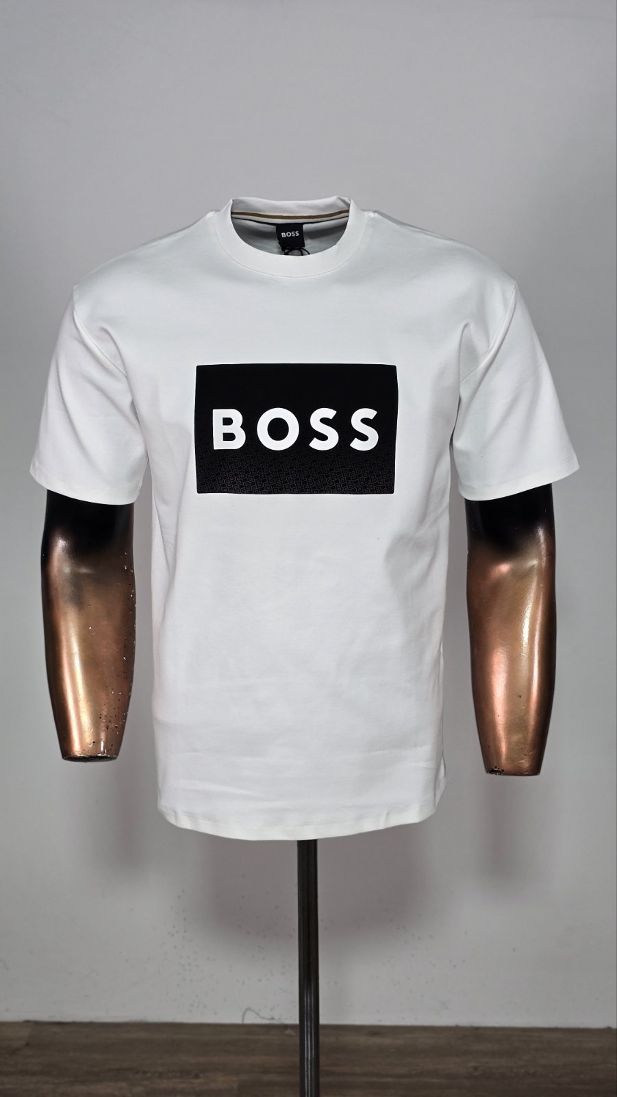 Majica muška pamuk Boss bijela vz