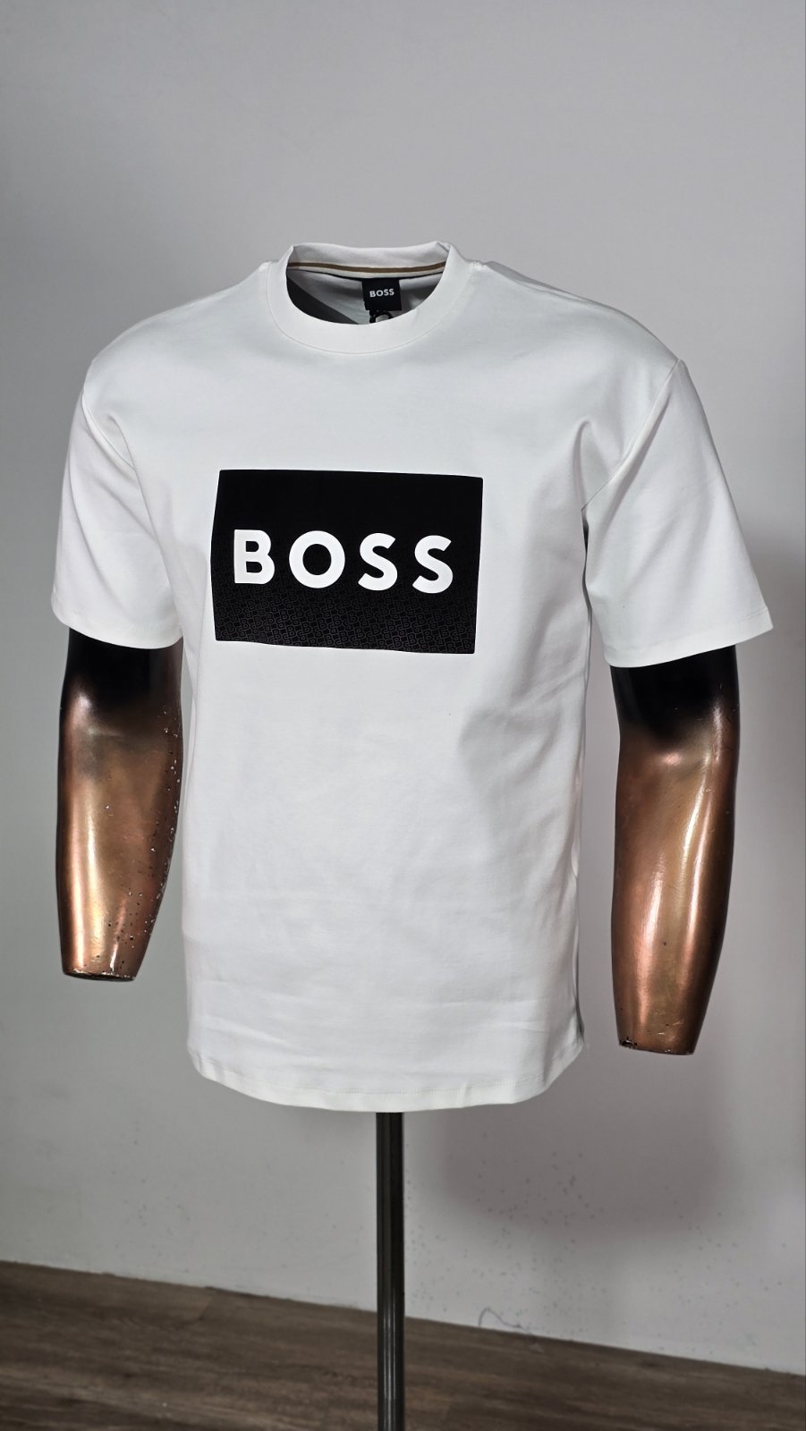 Majica muška pamuk Boss bijela vz - Image 3