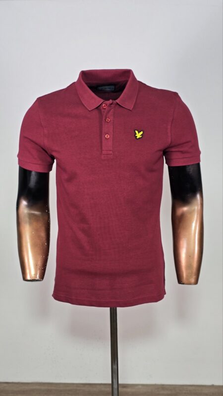 Majica Polo Lyle Scott bordo
