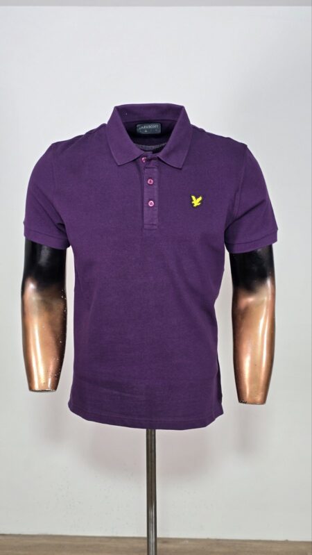Majica Polo Lyle Scott deep purple