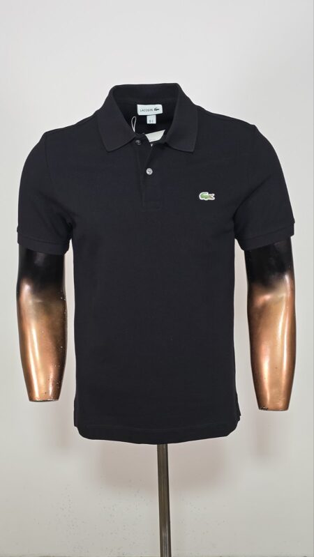 Majica Lacosta crna kragna