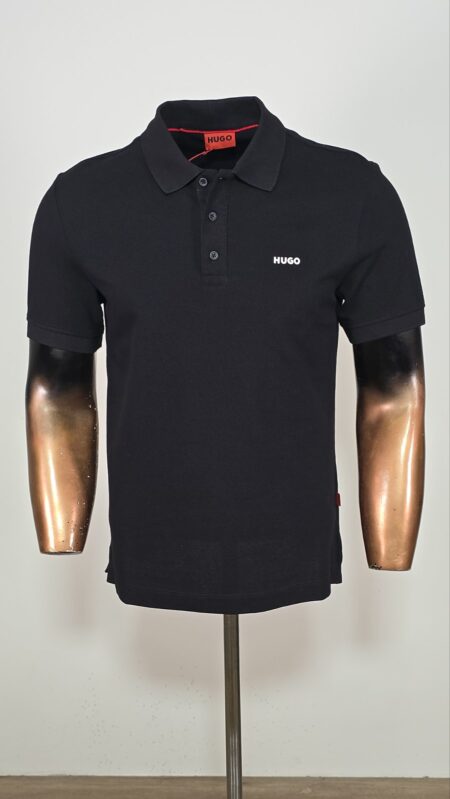 Majica Hugo crna kragna