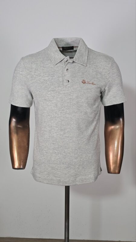 Majica Polo Loro Piana kasmir siva