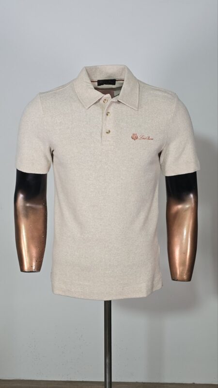 Majica Polo Loro Piana kasmir bež