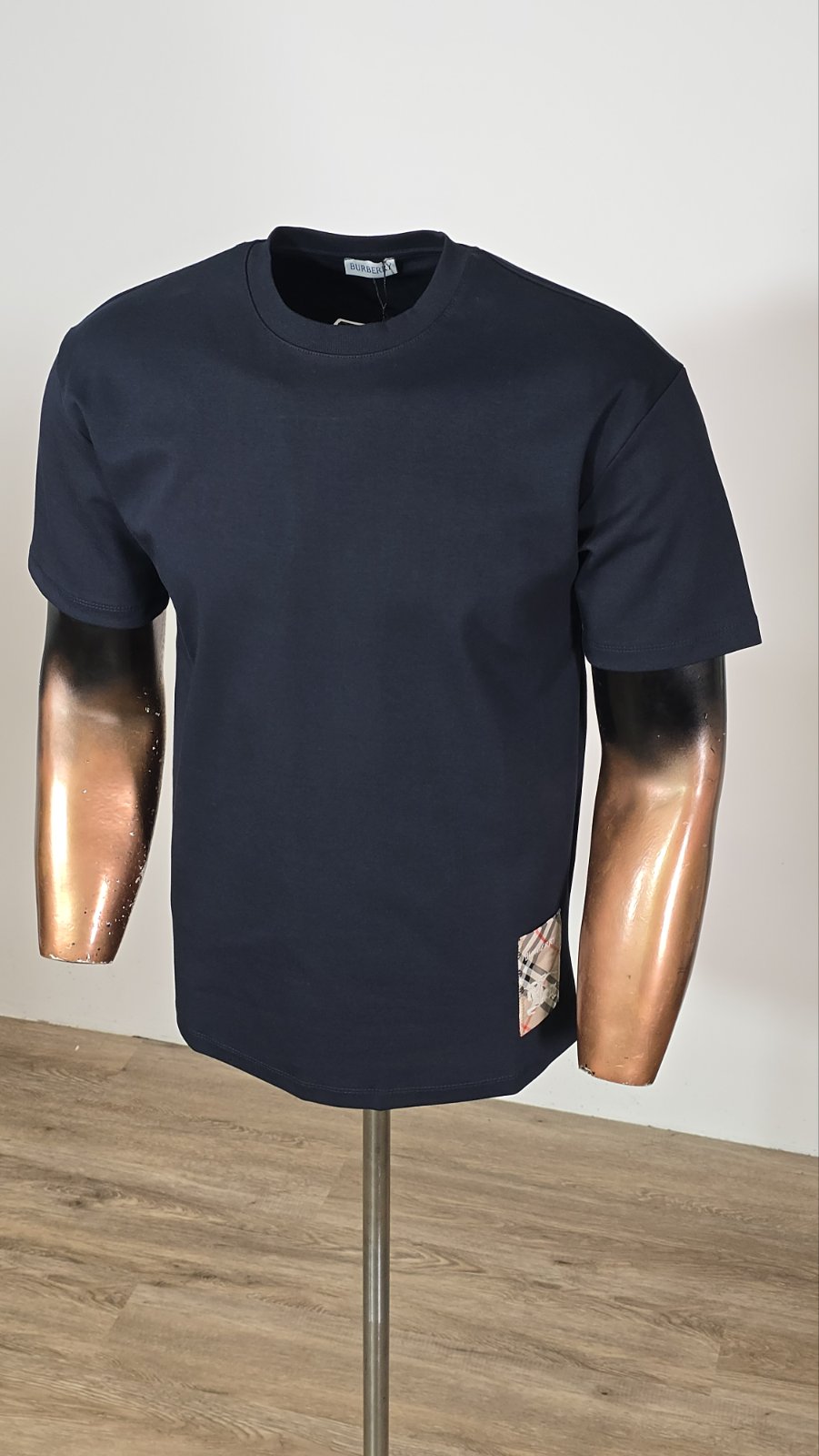 Majica muška pamuk Burberry teget - Image 2