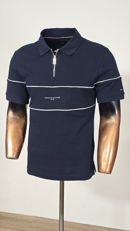 Majica Polo Tomy pruge teget