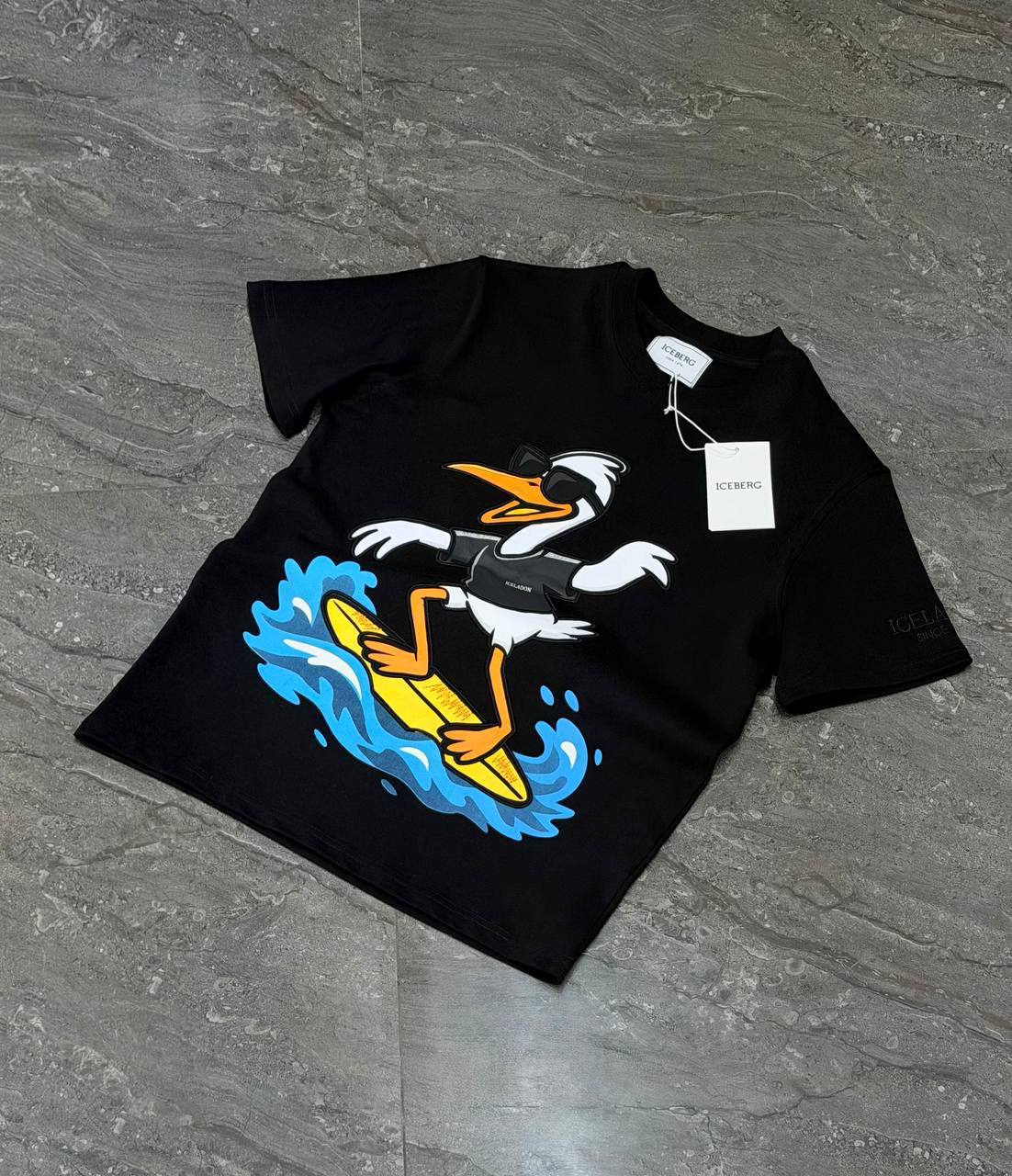 Majica Iceberg labud surf crna - Image 2