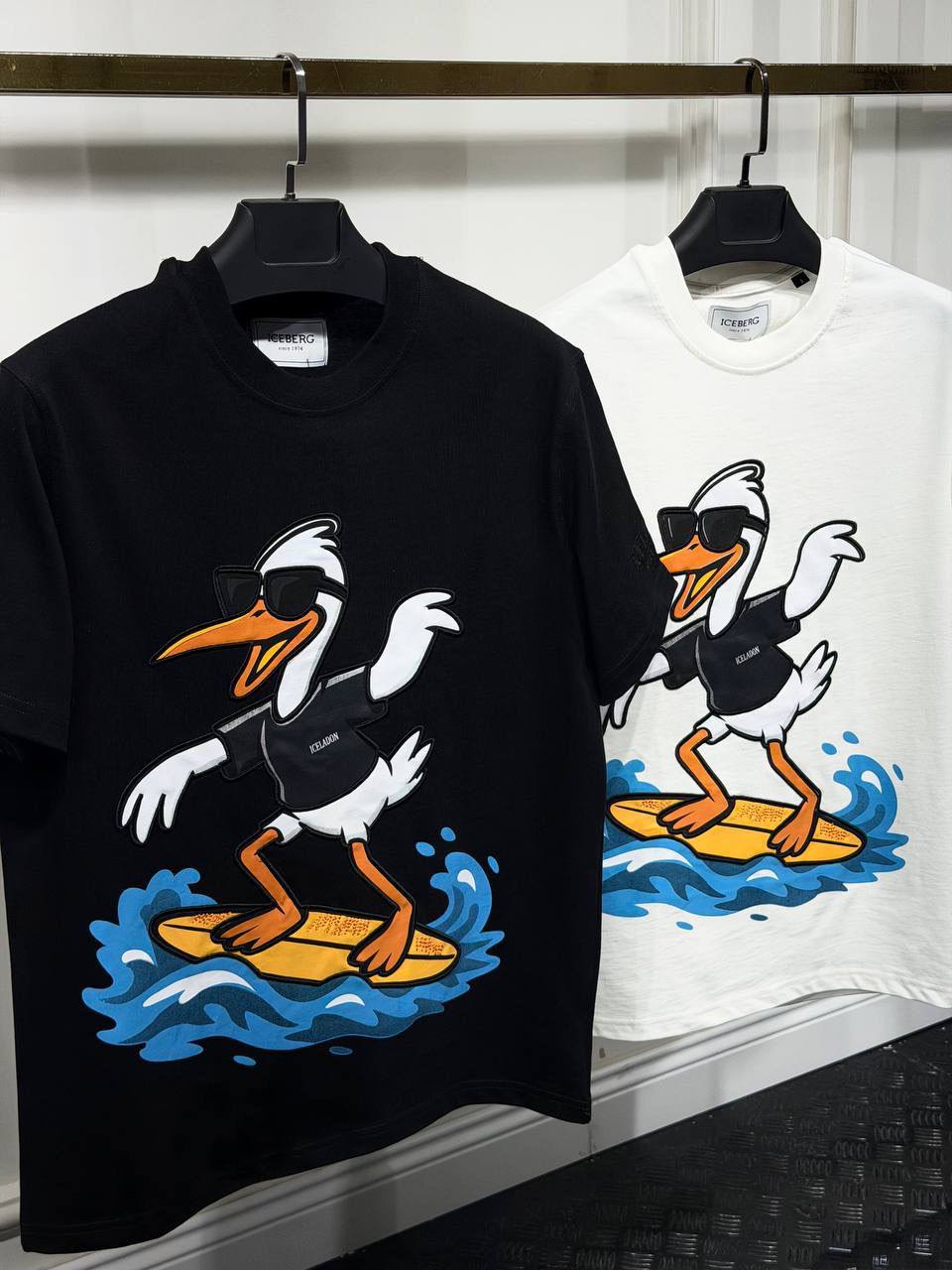 Majica Iceberg labud surf crna - Image 4