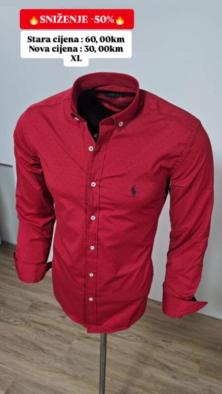 Muška košulja Polo crvena