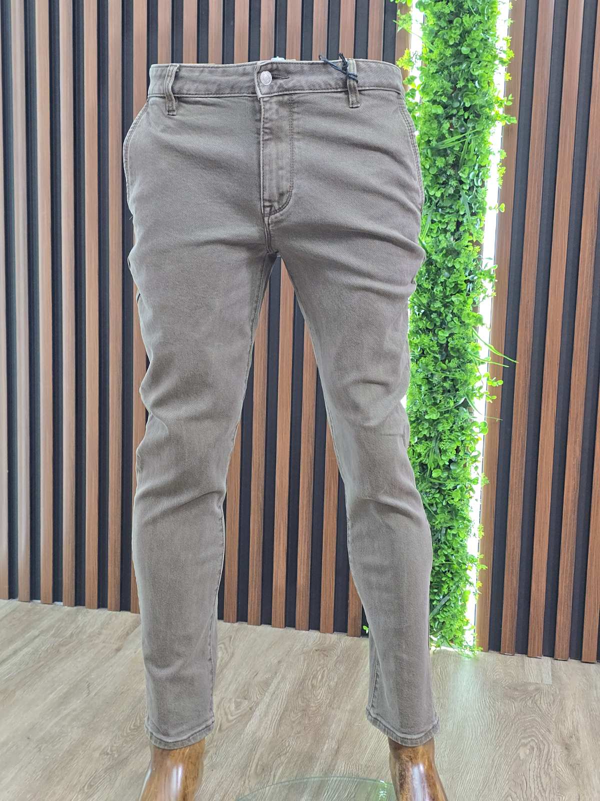 Muške Chino pantalone iz Italije – zelene weber - Image 3