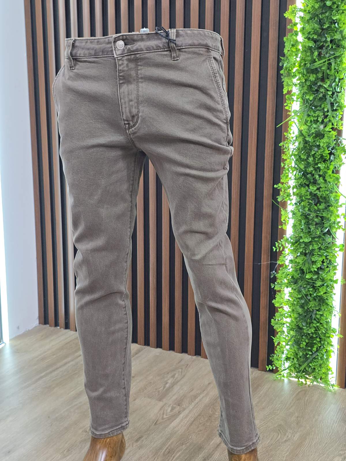Muške Chino pantalone iz Italije – zelene weber - Image 2
